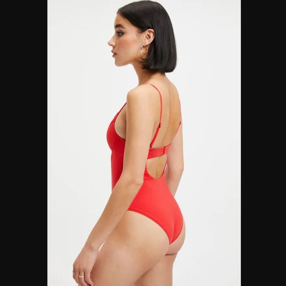 Good American Red One Piece Swimsuit - Picture 2 of 11